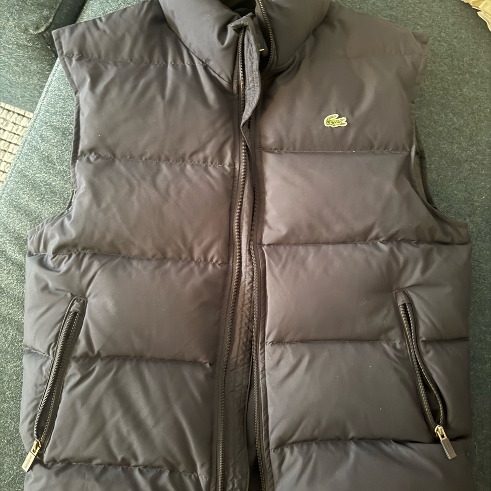 Lacoste Navy Outerwear with Iconic Logo